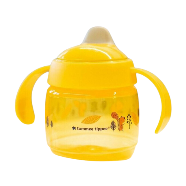 Bình tập uống nước có vòi mút kháng khuẩn chống tràn, chống sặc Tommee Tippee SuperStar, 190ml, cho bé từ 4 tháng – Vàng