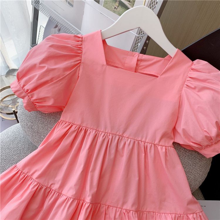 DV525 - Đầm Babydoll Tiểu Thư Cho Bé  - Màu Hồng