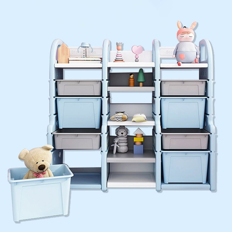 Kệ đồ chơi Holla 3 khối màu xanh