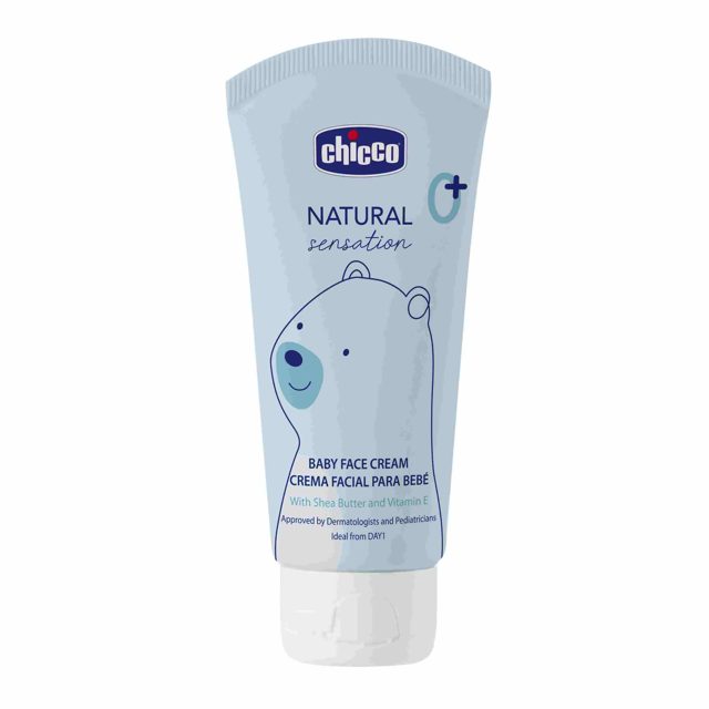 Kem Dưỡng Ẩm Chiết Xuất Bơ Hạt Mỡ & Vitamin E Chicco Natural Sensation 0M+ 50ml