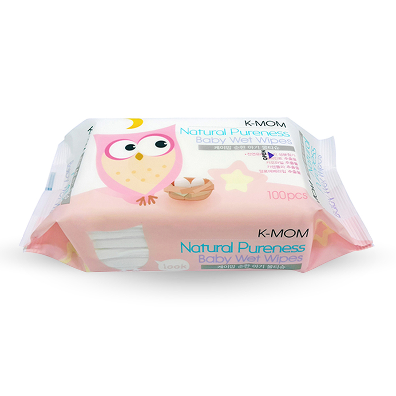 Khăn ướt cao cấp K-Mom Hàn Quốc (100c) màu hồng