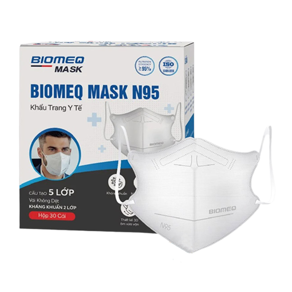 Khẩu Trang Y Tế Kháng Khuẩn 5 Lớp BIOMEQ MASK N95