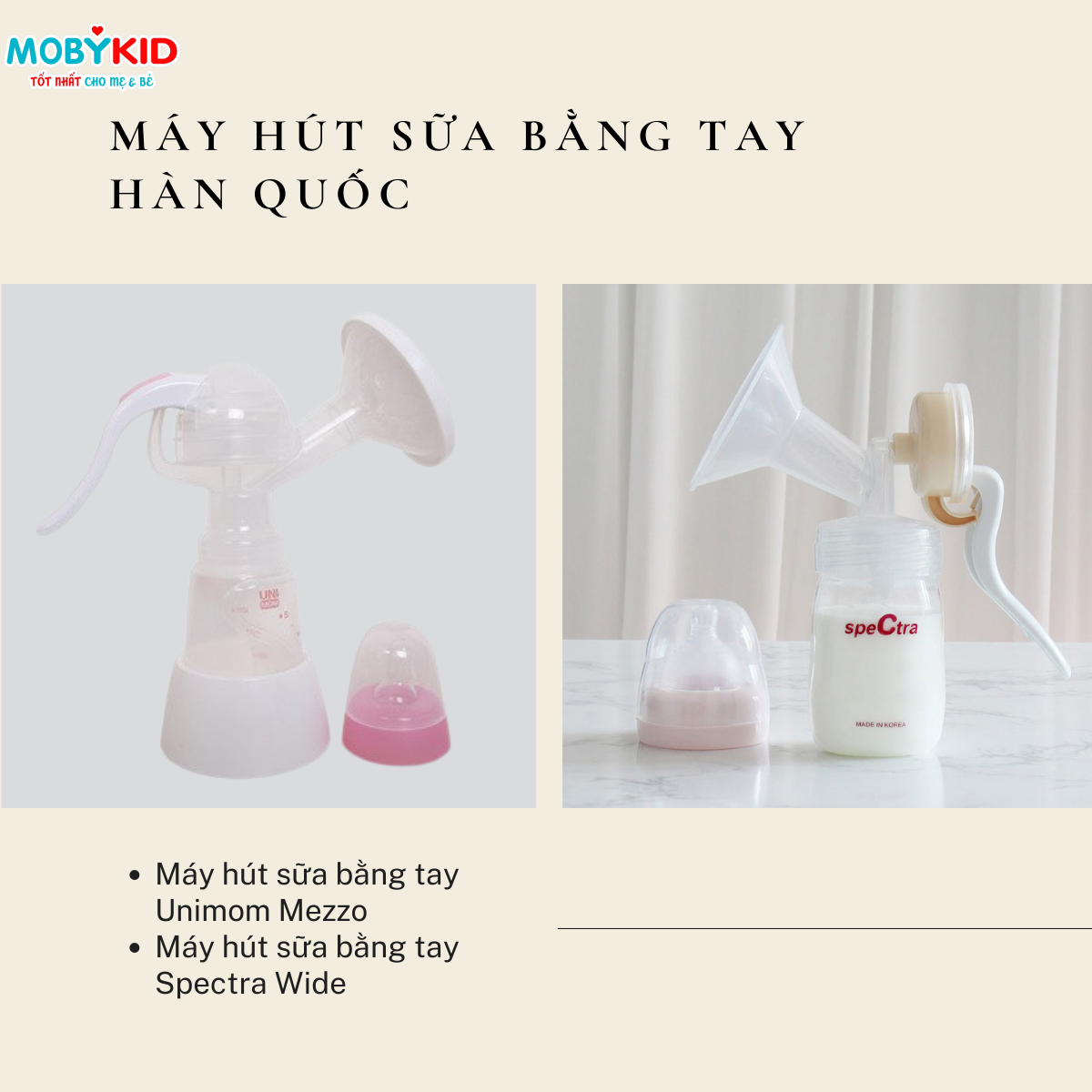 Máy hút sữa bằng tay Hàn Quốc loại nào tốt?