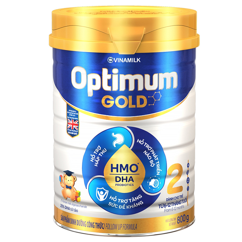Sữa bột Vinamilk Optimum Gold 2 800g (6-12 tháng)