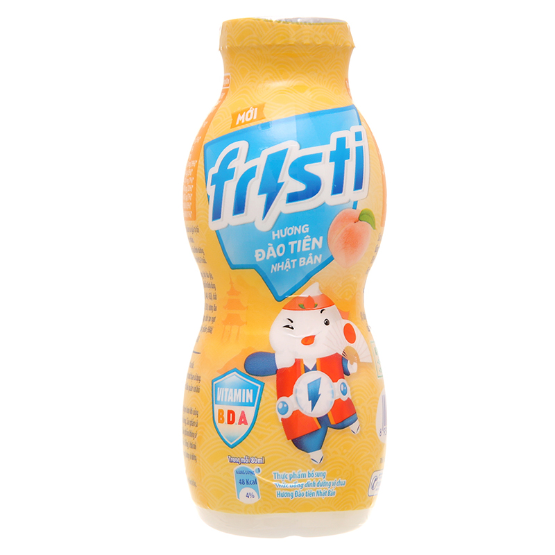 Sữa chua uống Fristi vị đào tiên Nhật Bản 80ml