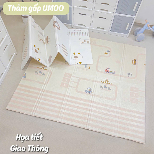 Thảm Gấp Umoo 1.5cm UM-0766 Họa Tiết Giao Thông (1m8x2m)