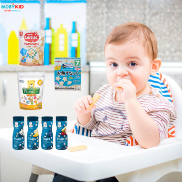 So sánh các dòng bánh ăn dặm cho bé tốt nhất hiện nay