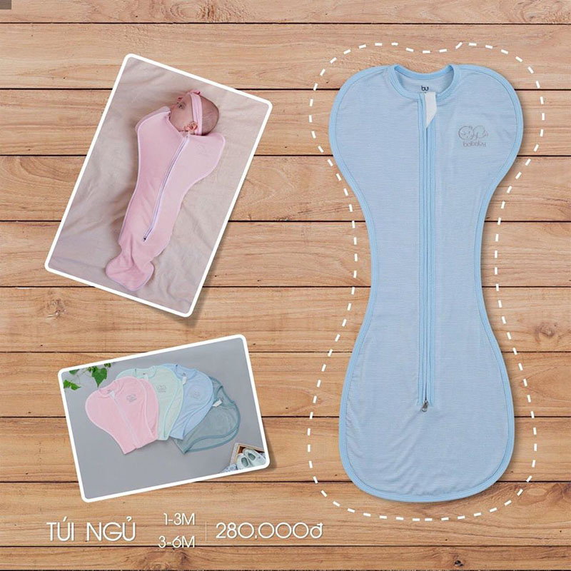 TN001.Blue- Túi ngủ cho bé - Bu