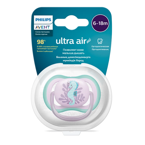 Ty Ngậm Thoáng Khí Siêu Mềm Philips Avent Cho Bé 6-18 Tháng Tuổi