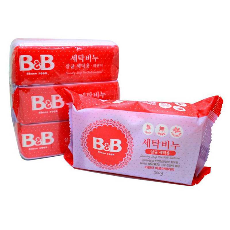 Xà phòng giặt tẩy vết bẩn dành cho bé B&B 200Gx3