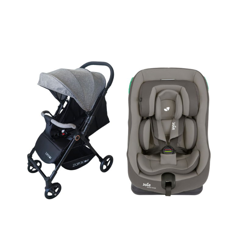 Xe đẩy cho bé Zaracos Suber 2976 + Ghế Ngồi Ô Tô Trẻ Em Joie Steadi R129 Cobble Stone