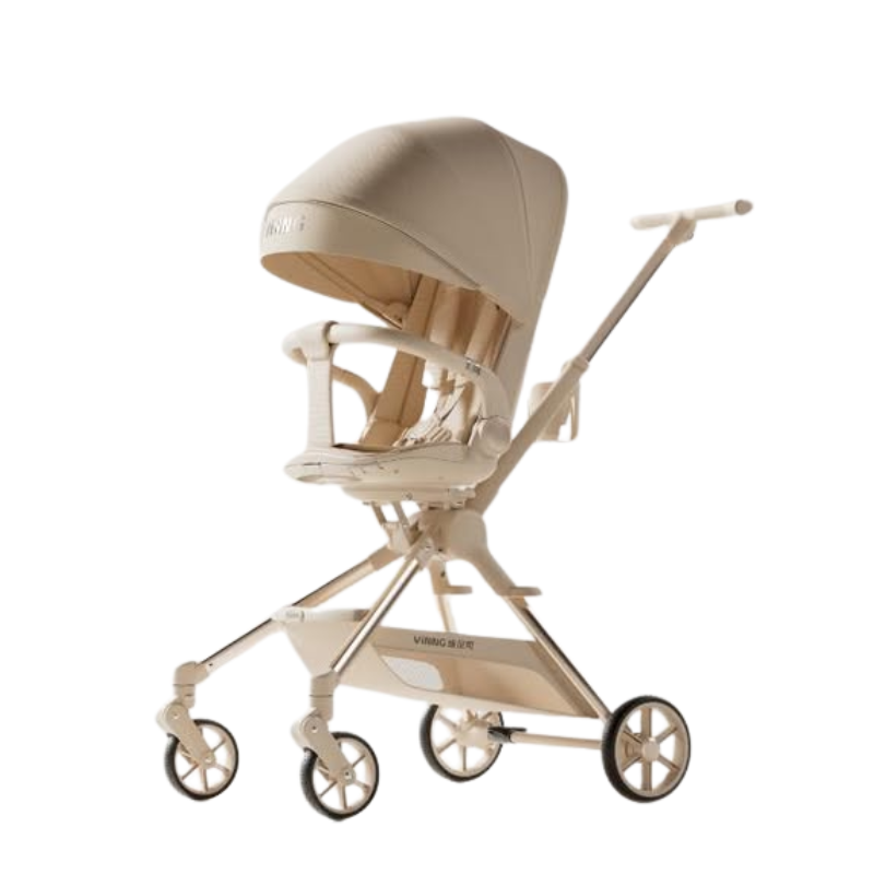 Xe Đẩy Đảo Chiều Gấp Gọn Vinng Q7 - Q7287 Màu Be
