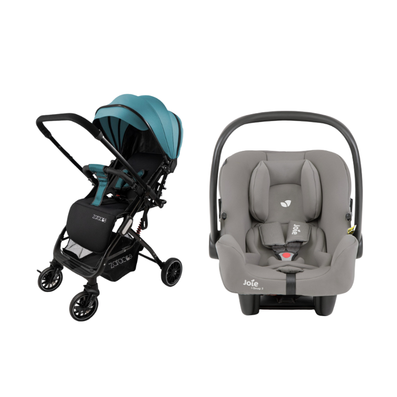 Xe Đẩy Trẻ Em Gấp Gọn Zaracos Evian 2996 + Ghế Ngồi Ô Tô Trẻ Em Joie i-Snug 2 Pebble