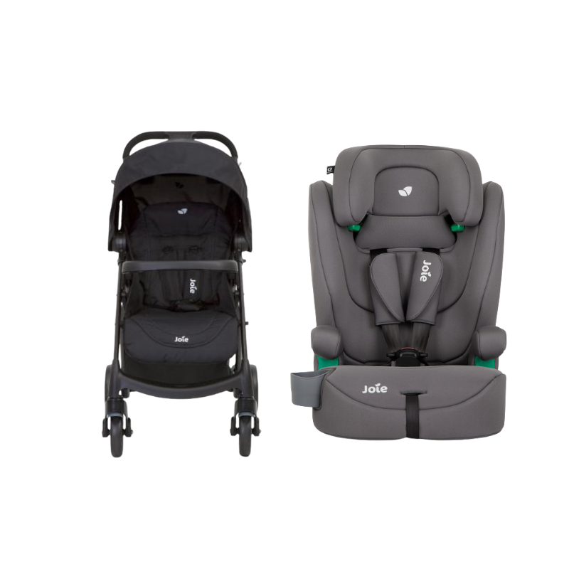 Xe Đẩy Trẻ Em Joie Muze LX W/ FM Coal + Ghế Ngồi Ô Tô Trẻ Em Joie Elevate R129 Thunder
