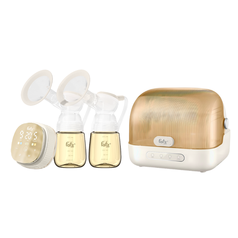 Combo Máy Hút Sữa Điện Đôi Fatzbaby Resonance 12 Plus + Máy Úp Bình Sữa, Tiệt Trùng UVC, Sấy Khô Và Bảo Quản Fatzbaby Tidy 6