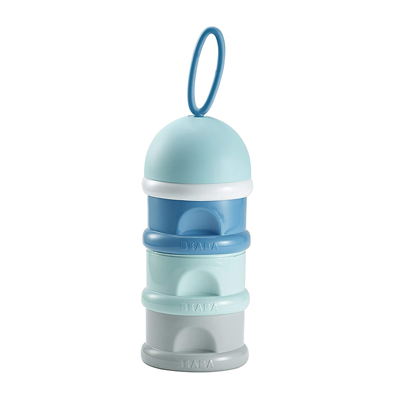 Hộp Chia Sữa Và Snack 3 Ngăn Béaba Xanh Blue