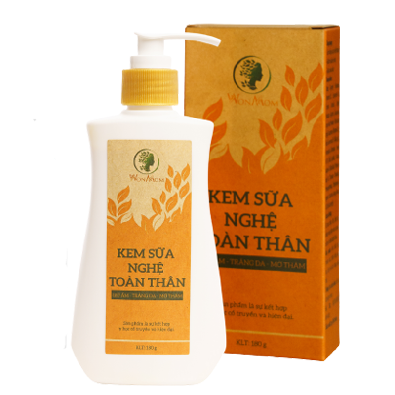 Kem sữa nghệ toàn thân Wonmom 180g