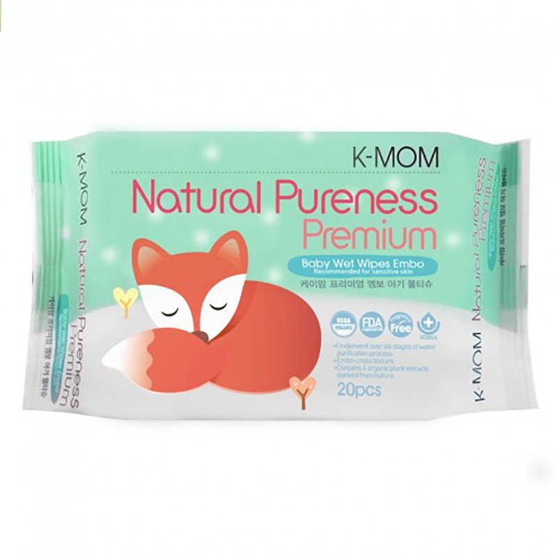 Khăn ướt cao cấp K-Mom Hàn Quốc vân nổi (20C)