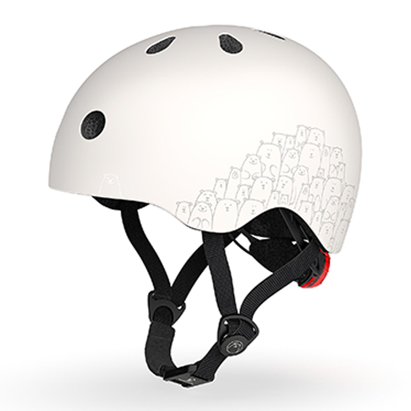 Mũ bảo hiểm phản quang trẻ em Scoot and Ride size XXS (Ash)