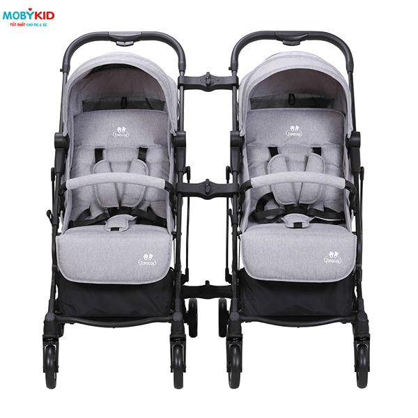 Nên mua xe đẩy Zaracos đôi rời hay xe đẩy đôi liền nhau cho bé?