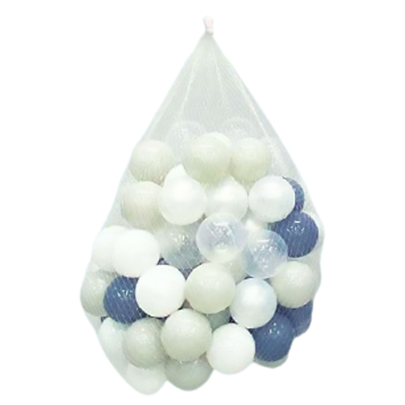 Set 100 bóng nhựa Holla màu trắng xám ghi
