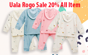 Khuyến Mãi Cực lớn Sale 20% All Item Quần Áo Sơ Sinh Uala Rogo