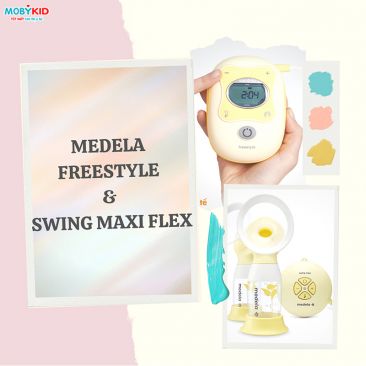 So sánh máy hút sữa điện đôi Medela Freestyle và Swing Maxi Flex