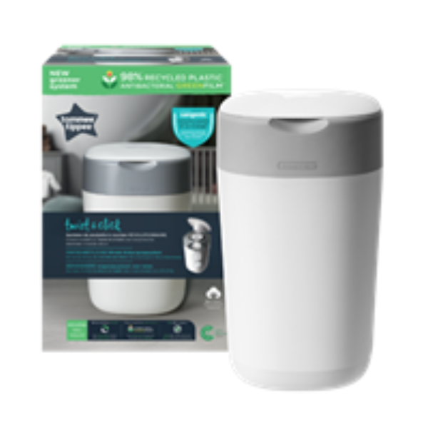 Thùng Xử Lý Tã Cho Bé Tommee Tippee Twist & Click - Trắng