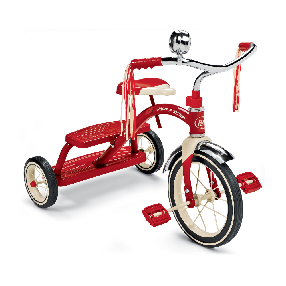 Xe Đạp Ba Bánh Trẻ Em Radio Flyer Classic Red Dual Deck Tricycle