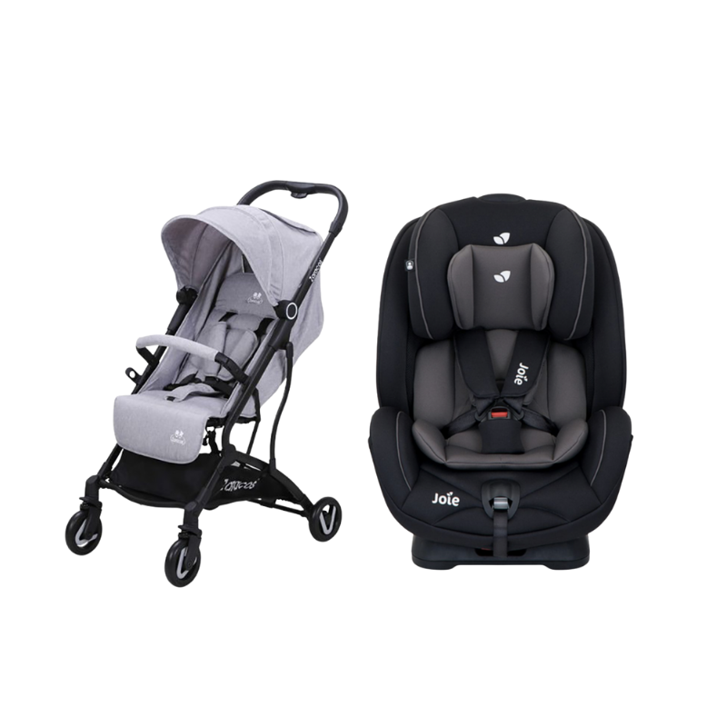 Xe đẩy cho bé Zaracos NORIO 9026 + Ghế Ngồi Ô Tô Trẻ Em Joie Stages Coal