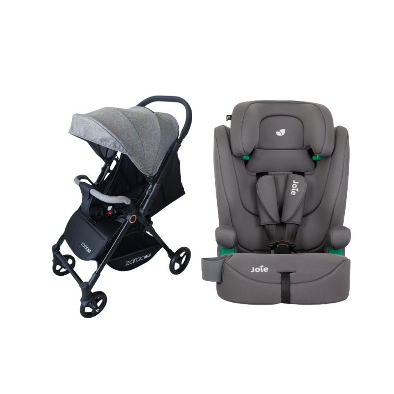 Xe đẩy cho bé Zaracos Suber 2976 + Ghế Ngồi Ô Tô Trẻ Em Joie Elevate R129 Thunder