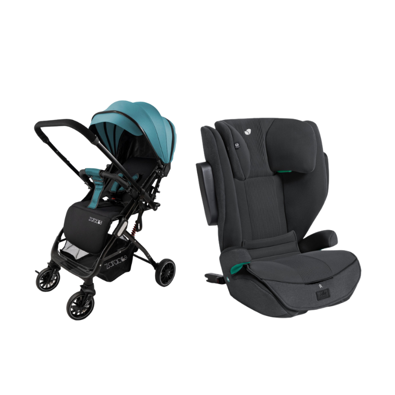 Xe Đẩy Trẻ Em Gấp Gọn Zaracos Evian 2996 + Ghế Ngồi Ô Tô Trẻ Em Joie I-Traver Signature Ebony