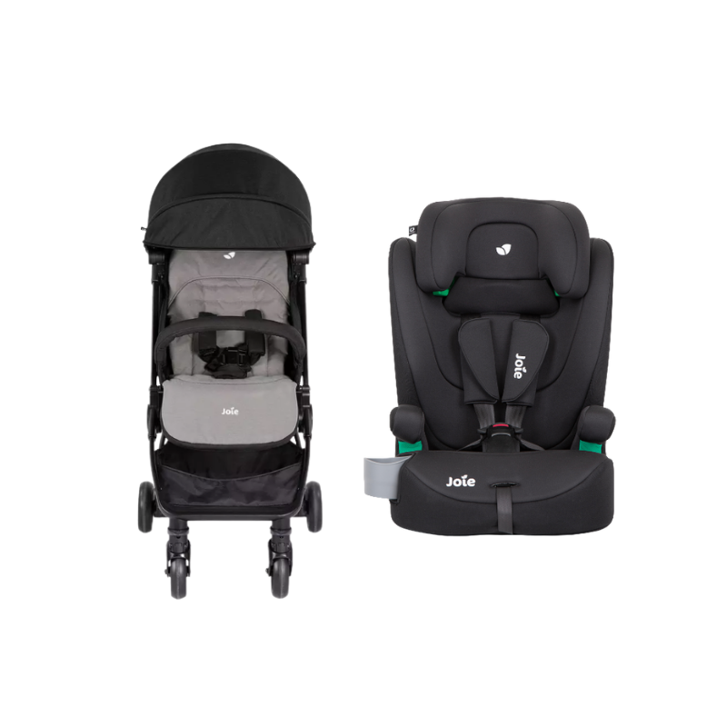 Xe đẩy trẻ em Joie Pact W/ RC&ADPT&TB Ember + Ghế Ngồi Ô Tô Trẻ Em Joie Elevate R129 Shale