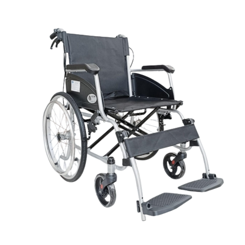 Xe Lăn Sắt Sơn Có Thắng Lucass X-43 - Màu Đen