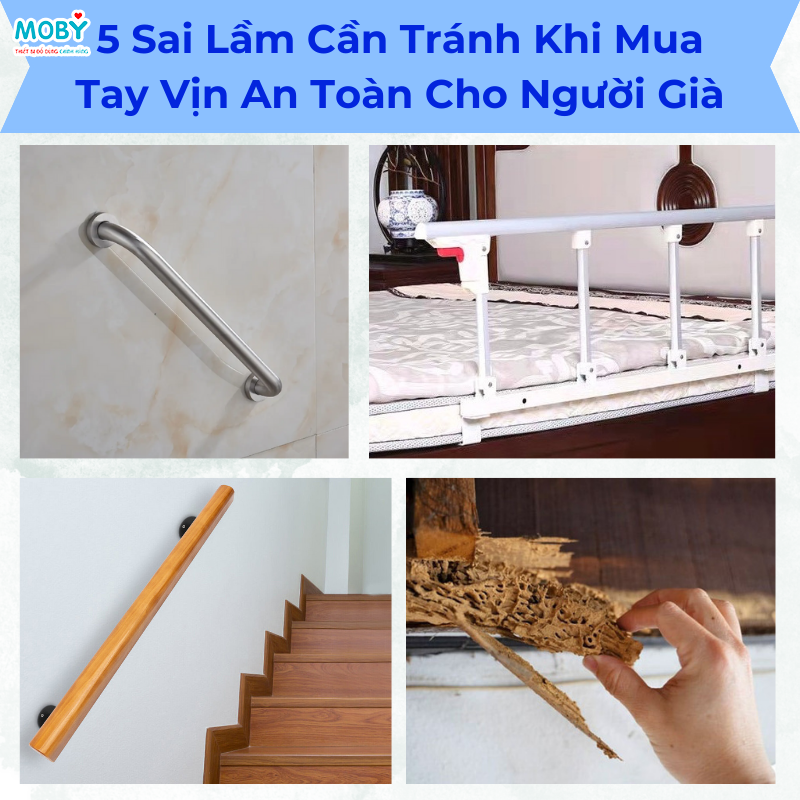 5 Sai Lầm Cần Tránh Khi Mua Tay Vịn An Toàn Cho Người Già