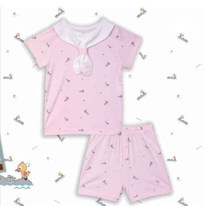 BB033.pink- Set đồ cổ hải quân tay cộc- Bu