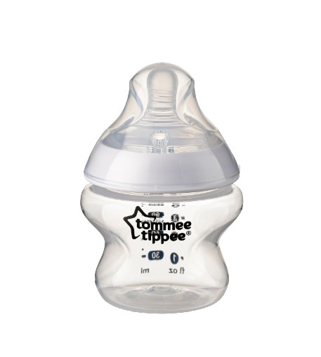 Bình Sữa Ty Siêu Mềm Tự Nhiên Tommee Tippee Closer To Nature 150ml, Núm Ty Đi Kèm 0-3 Tháng