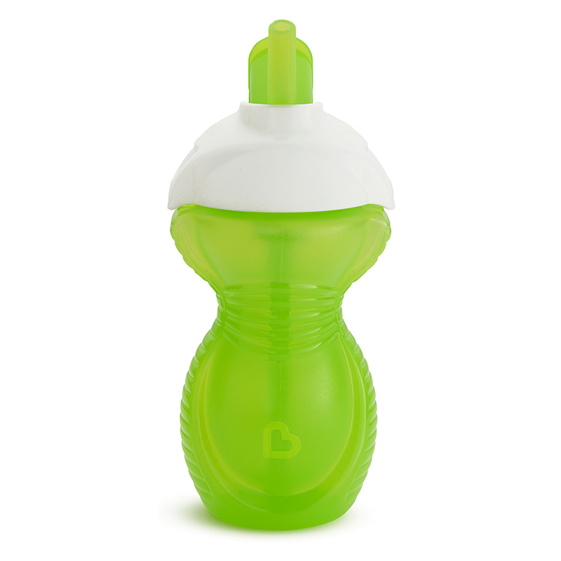 Cốc ống hút CL Munchkin 266ml màu xanh lá