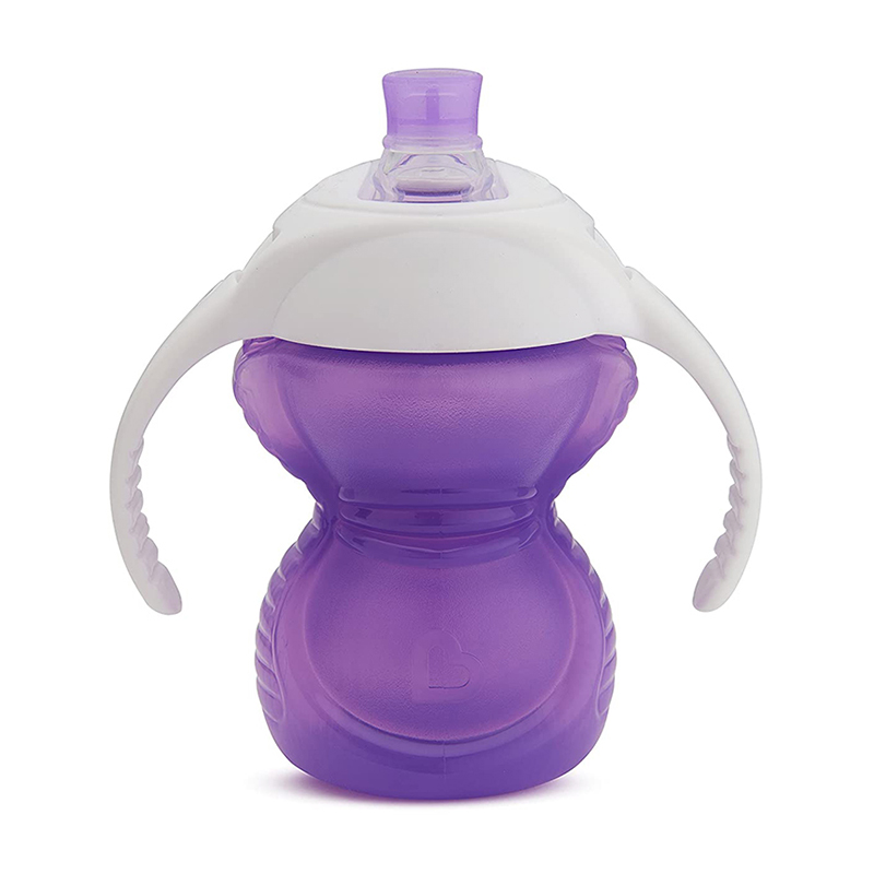 Cốc tập uống đầu siêu dai Munchkin 207ml màu tím