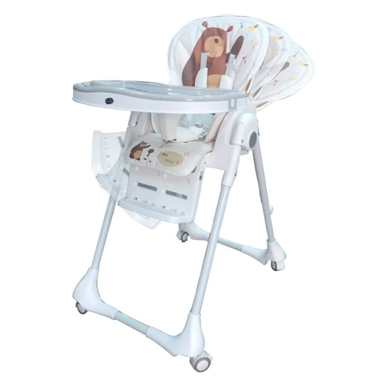 Ghế ngồi ăn cao Mastela MSTL-1015-T15 màu trắng hình gấu