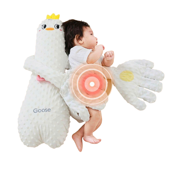 Gối Ôm Có Bàn Tay Vỗ Mông Ru Ngủ Cho Bé  Petico GB016 - Màu Trắng
