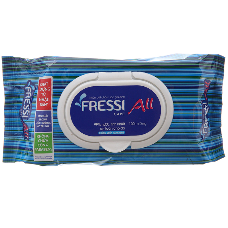 Khăn ướt Fressi Care All hương tự nhiên gói 100 miếng