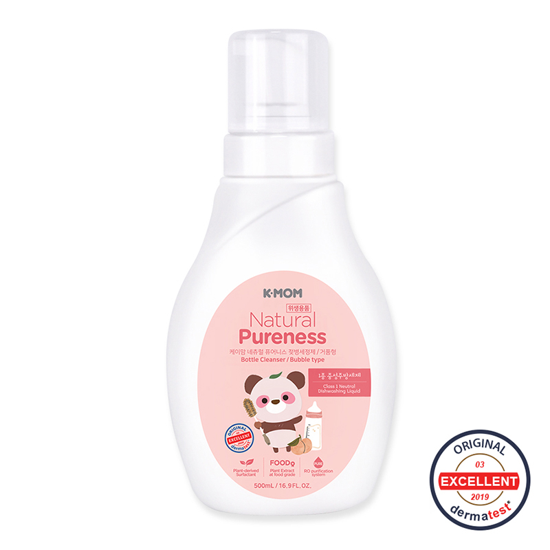 Nước rửa bình & rau quả hữu cơ K-Mom Hàn Quốc (dạng chai 500ml)