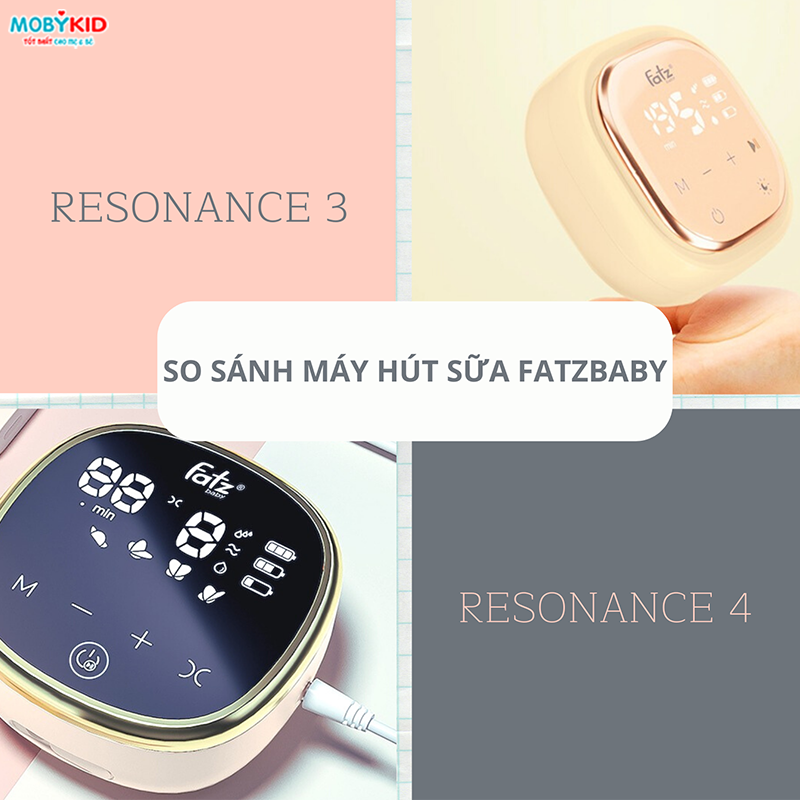 So sánh máy hút sữa Fatzbaby Resonance 3 và Resonance 4? Nên mua loại nào?