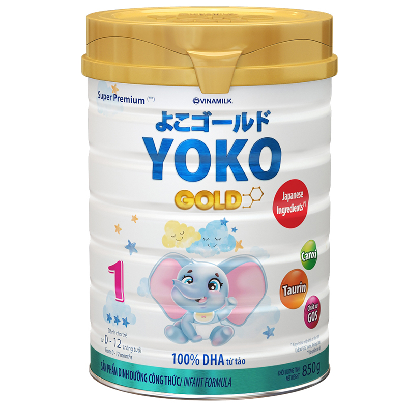 Sữa bột Vinamilk Yoko Gold 1 850g (0-1 tuổi)
