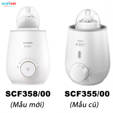 So sánh máy hâm sữa Philips Avent SCF358/00 và SCF355/00, loại nào tốt hơn?