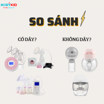 So sánh máy hút sữa điện có dây và không dây? Mẹ nên chọn loại nào tốt nhất?