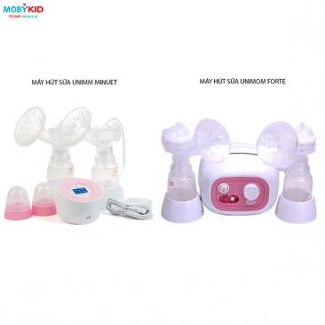 So sánh máy hút sữa Unimom Forte và máy hút sữa Unimom Minuet