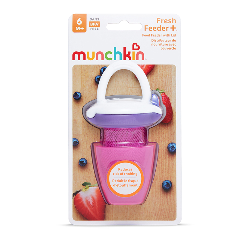 Túi ăn chống hóc có nắp Munchkin màu tím