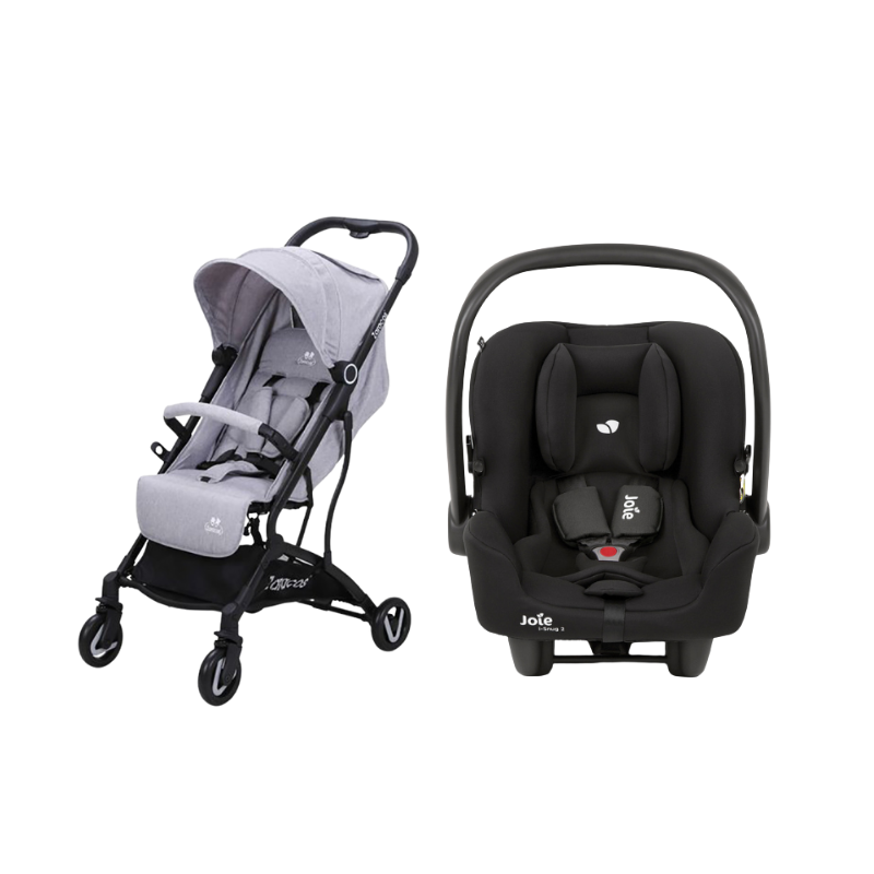 Xe đẩy cho bé Zaracos NORIO 9026 + Ghế Ngồi Ô Tô Trẻ Em Joie i-Snug 2 Shale